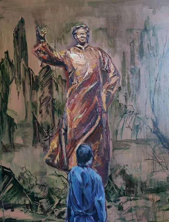 《踏歌》徐飞扬100×80油画李昆