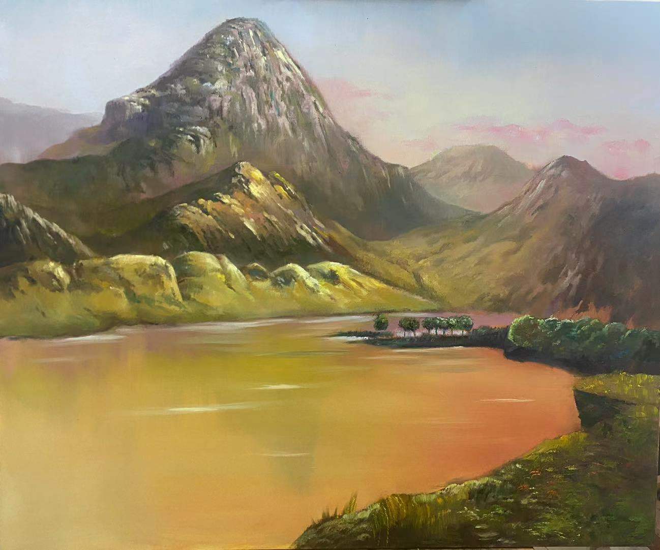 《风景习作》时良120×80cm油画李昆